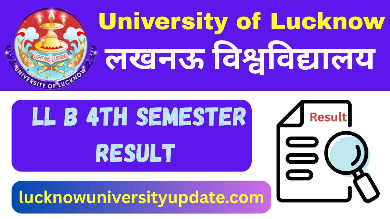 University of Lucknow LL B 4th Semester Result